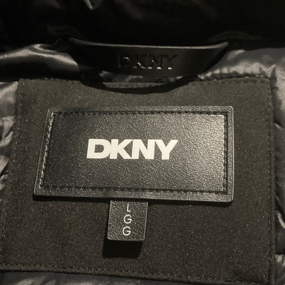 DKNY Hooded Bibbed Zip-Front Puffer Coat - Picture 16 of 16